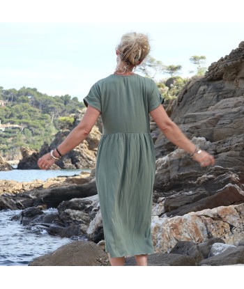 Robe Elsie en viscose/lin eucalyptus une grave pollution 