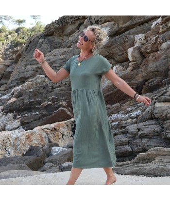 Robe Elsie en viscose/lin eucalyptus une grave pollution 