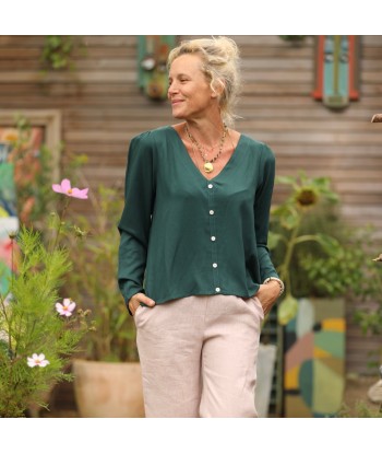 Blouse Flora - viscose vert anglais de votre