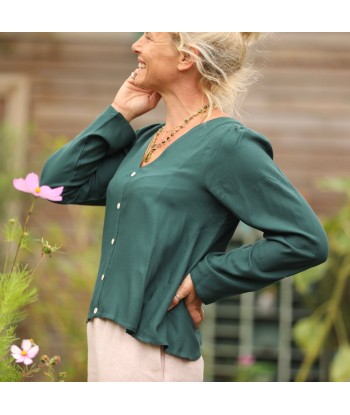 Blouse Flora - viscose vert anglais de votre