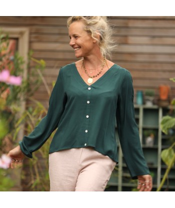 Blouse Flora - viscose vert anglais de votre