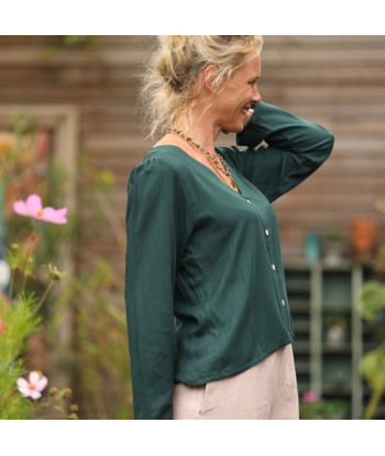 Blouse Flora - viscose vert anglais de votre