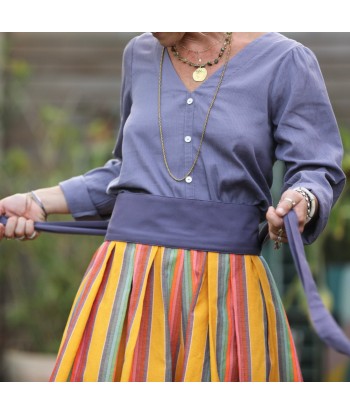 Blouse Flora - coton tressé lavande les ctes