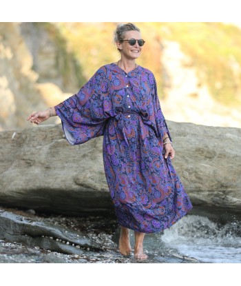 Robe Xiou viscose fleurs de Naples Faites des économies