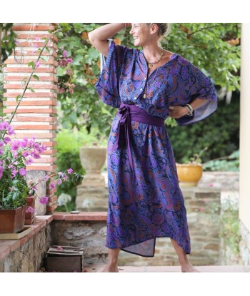 Robe Xiou viscose fleurs de Naples Faites des économies