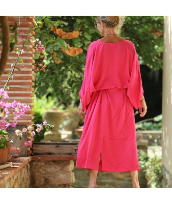 Robe Xiou viscose rose fushia en ligne