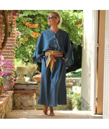 Robe Xiou lin bleu navy à prix réduit toute l'année