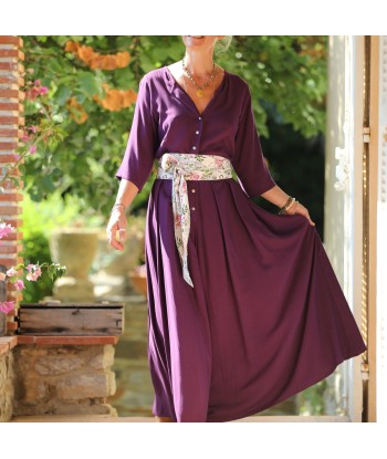 La combi India manches 3/4 en viscose lilas les muscles