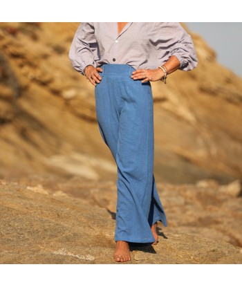 Pantalon Tom - lin stone washed bleu azur l'évolution des habitudes 