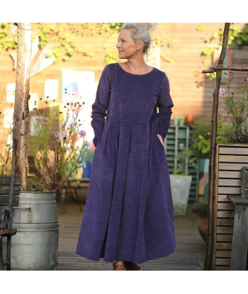 Robe Louisa - velours côtelé prune suggérées chez