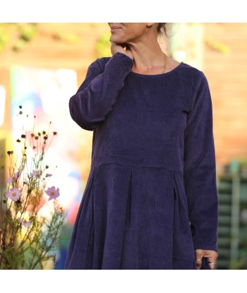 Robe Louisa - velours côtelé prune suggérées chez