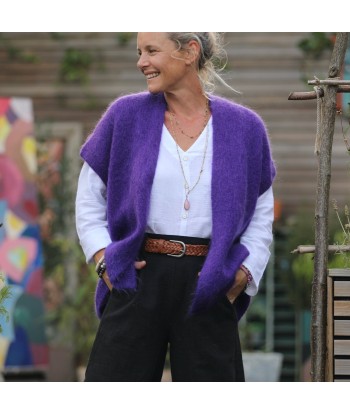 Gilet Mireille violette en ligne