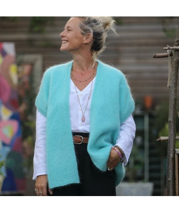 Gilet Mireille turquoise de votre