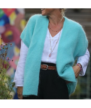 Gilet Mireille turquoise de votre