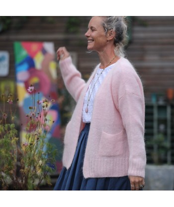 Gilet Augustine rose poudré Les magasins à Paris et en Île-de-France