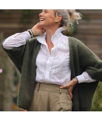 Blouse Marthe -  broderie fleurie blanc cassé Jusqu'à 80% De Réduction