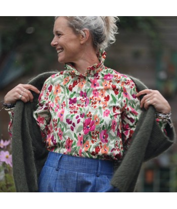 Blouse Marthe -  viscose fleurs abstraites commande en ligne