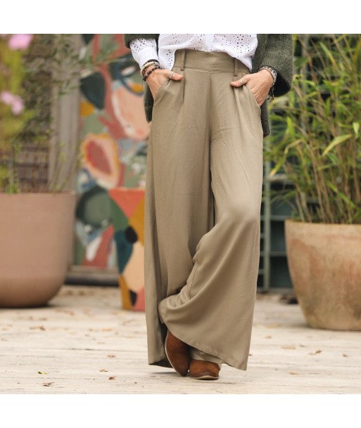 Pantalon César- sergé de viscose sable Jusqu'à 80% De Réduction