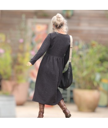 Robe Romane - lin stone wash noir Vous souhaitez 