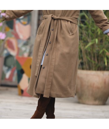 Manteau Paul long - lainage camel le concept de la Pate a emporter 