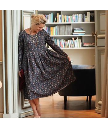 Robe Louise - sergé de viscose fleurs sauvages JUSQU'A -70%! 