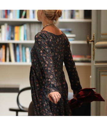 Robe Louise - sergé de viscose fleurs sauvages JUSQU'A -70%! 