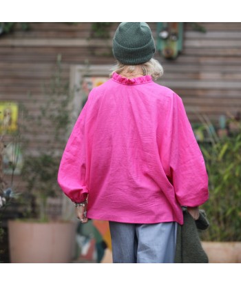 Blouse Miléna - lin fushia l'achat 