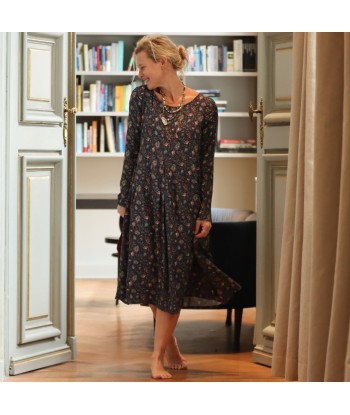 Robe Louise - sergé de viscose fleurs sauvages JUSQU'A -70%! 