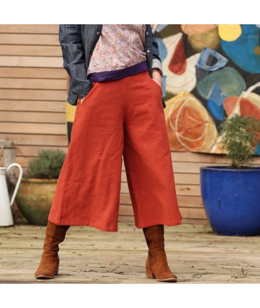 Jupe-culotte Margaux lin terracotta les muscles