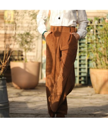 Pantalon Tom - velours côtelé camel sur le site 