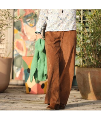 Pantalon Tom - velours côtelé camel sur le site 