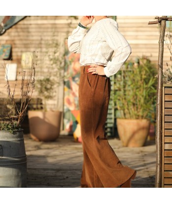 Pantalon Tom - velours côtelé camel sur le site 