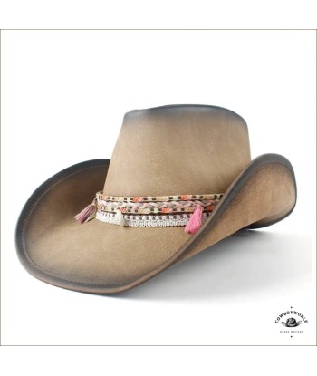 Chapeau de Cowboy Femme Cuir pas cher chine