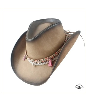 Chapeau de Cowboy Femme Cuir pas cher chine