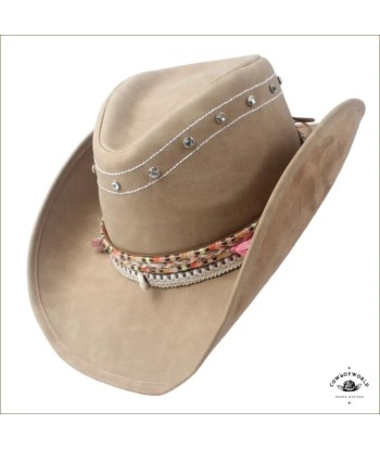 Chapeau de Cowboy en Cuir Pour Femme les muscles