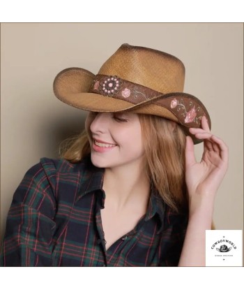 Chapeau de Western en Paille Femme pas cheres