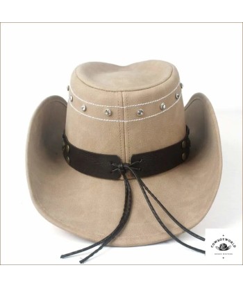 Chapeau en Cuir Comanchero Style Western Dans la société mordern