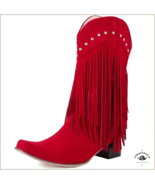 Bottes Western Femme Rouges de l' environnement