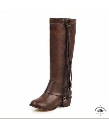 Bottes Équitation Cuir Western Femme français