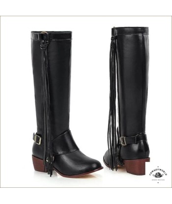 Bottes Équitation Cuir Western Femme français