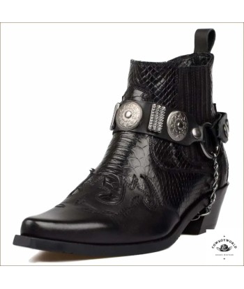 Bottines Cowboy Femme Noires la chaussure