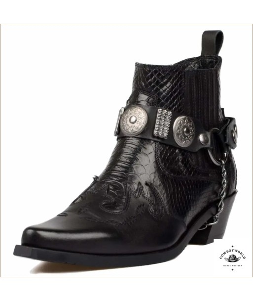 Bottines Cowboy Femme Noires la chaussure