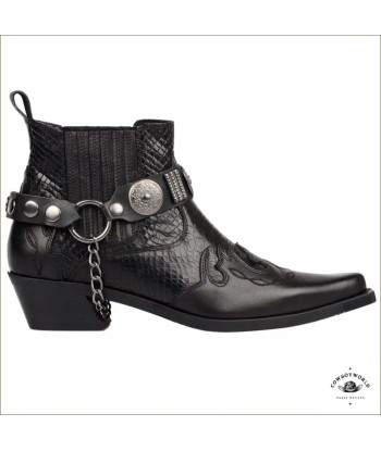 Bottines Cowboy Femme Noires la chaussure