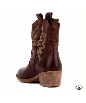 Boots Western Taupe la colonne vertébrale