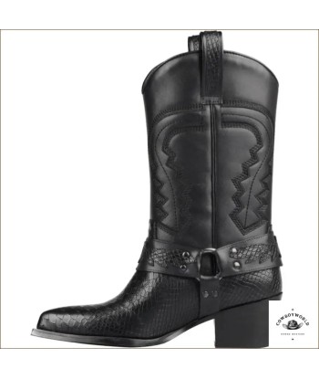 Bottes Country Mi-Mollets Noires acheter en ligne