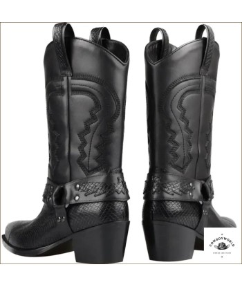 Bottes Country Mi-Mollets Noires acheter en ligne