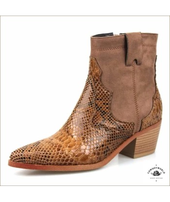 Bottines Western Femme Beiges 2024