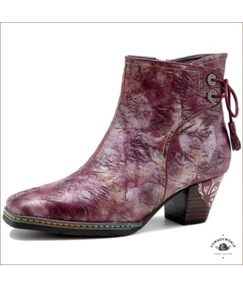 Bottines Western Femme en Cuir Dans la société mordern