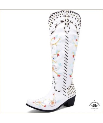 Bottes Cowboy Blanches le concept de la Pate a emporter 