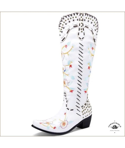 Bottes Cowboy Blanches le concept de la Pate a emporter 